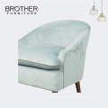 Latest design popular living room furniture single sofa with pillow